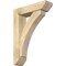 Ekena Millwork Thorton Slat Rough Sawn Bracket w/ Offset Brace, Douglas Fir, 6"W x 22"D x 30"H BKT0604X22X30THR06RDF - alternate 1